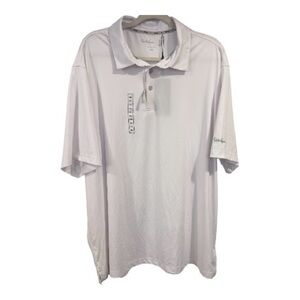 Walter Hagen Men’s Performance 11 Solid Golf Polo | White | XXL | NWT
